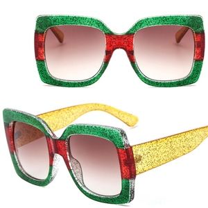 Luxe Color Crystal Sunglasses